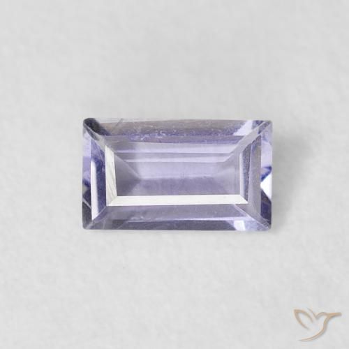 0.18ct 天然 非常淡的粉紫色 堇青石, 狭长方形, VS-SI