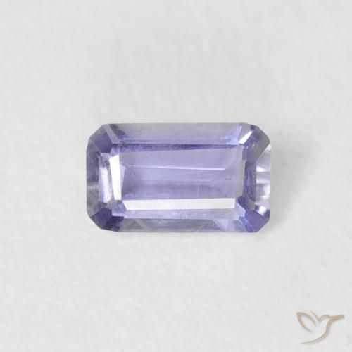 0.18ct 天然 Medium Light-Violet 堇青石, 祖母绿式切割, VS-SI