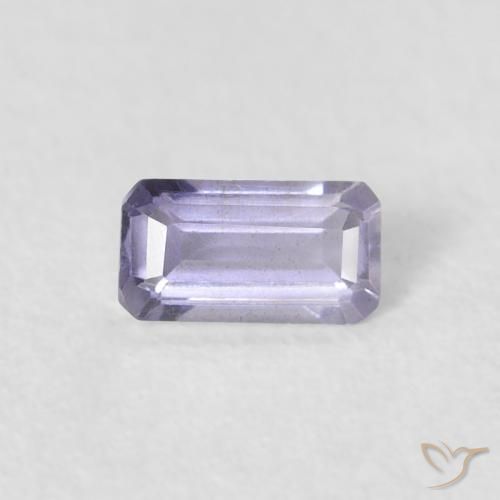0.21ct 天然 粉紫罗兰色 堇青石, 祖母绿式切割, VS-SI