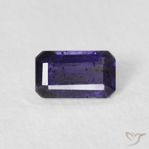 0.25ct 天然 茄子紫 堇青石, 祖母绿式切割, VS-SI