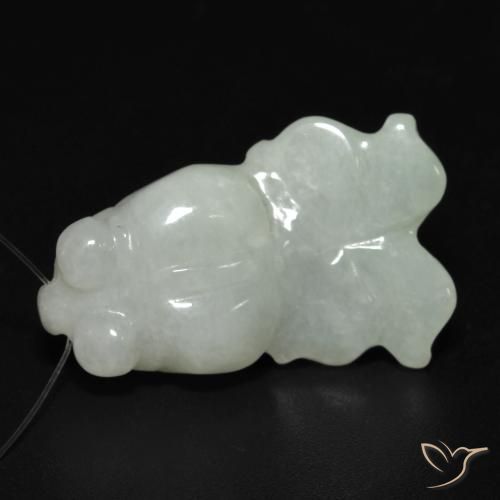 20.53ct 天然 浅绿色 玉, 花式切割, 半透明