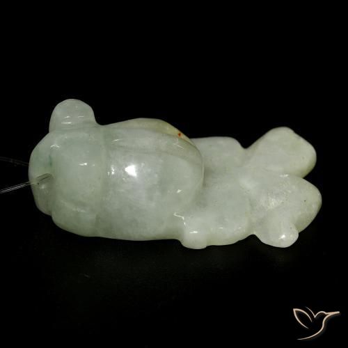 27.41克拉天然玉，花式切割，半透明