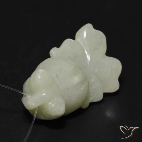 21.36ct 天然 暖绿 玉, 花式切割, 半透明