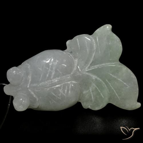 49.39克拉天然玉，花式切割，半透明