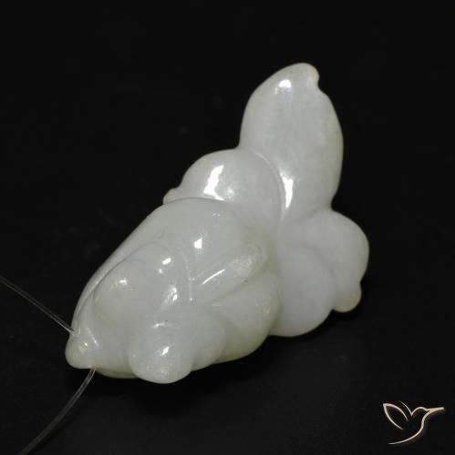 27.33ct 天然 浅绿色 玉, 花式切割, 半透明