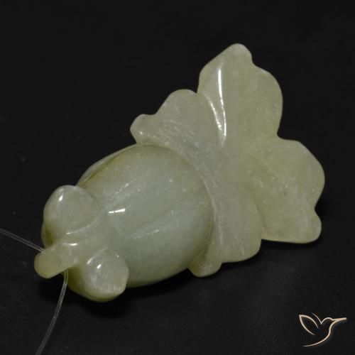 24.98克拉天然玉，花式切割，半透明