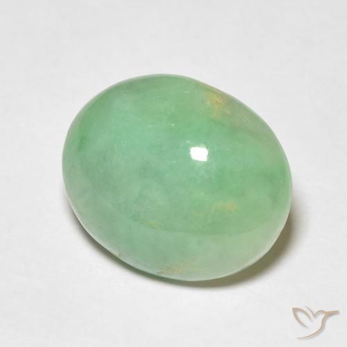 4.93克拉天然玉，椭圆形，不透明