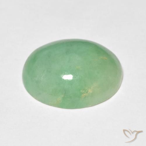 4.93克拉天然玉，椭圆形，不透明