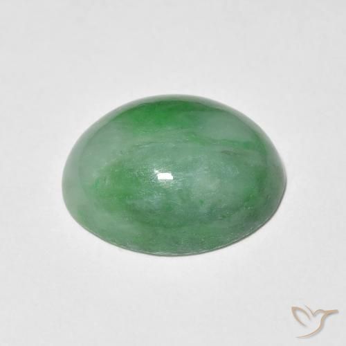4.69克拉天然玉，椭圆形，不透明