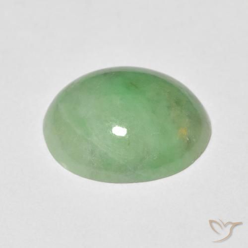 4.34克拉天然玉，椭圆形，不透明