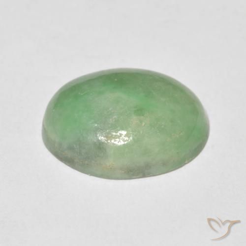 4.38克拉天然玉，椭圆形，不透明