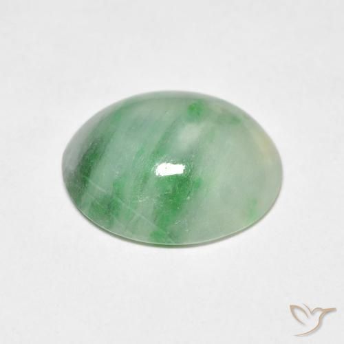 3.74克拉天然玉，椭圆形，不透明