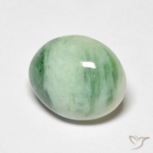 4.10克拉天然玉，椭圆形，不透明