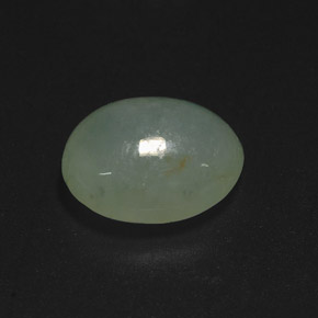 6.28克拉天然绿色硬玉，透明，12.7×10.2毫米，透明/半透明