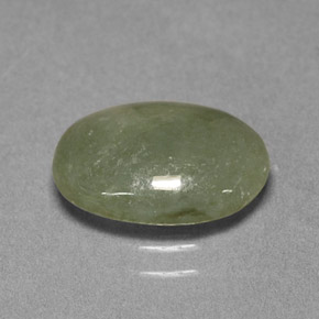 3.00克拉天然绿色硬玉，椭圆形切割，11.5×8.2毫米，半透明