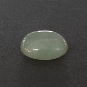 3.23克拉天然绿色硬玉，透明，10.3×7.7毫米，透明/半透明