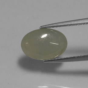 3.01克拉天然绿色硬玉，透明，11.3×7.8毫米，透明/半透明