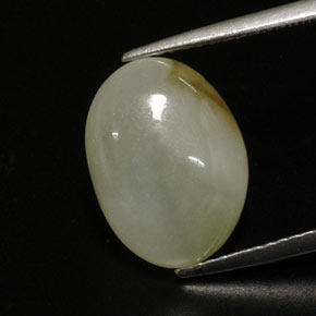 6.78克拉天然多色硬玉，透明，13.5×10毫米，透明/半透明