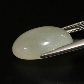 6.78克拉天然多色硬玉，透明，13.5×10毫米，透明/半透明