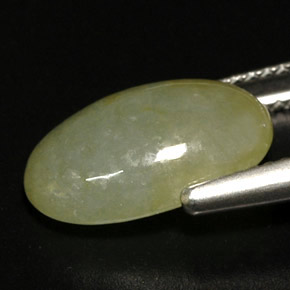 5.55克拉天然多色硬玉，透明，13.7×8.7毫米，透明/半透明