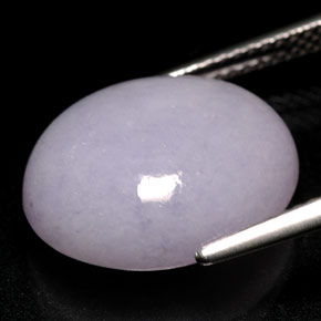 12.21克拉天然硬玉，椭圆形切割，15.6×13.1毫米，不透明