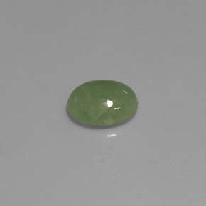 2.39克拉天然绿色硬玉，透明，9.6×7.7毫米，透明/半透明