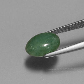 2.60克拉天然绿色硬玉，椭圆形切割，10.1×7.6毫米，半透明