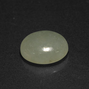1.98克拉天然绿色硬玉，椭圆形切割，8.5×7.2毫米，半透明