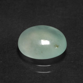 2.83克拉天然绿色硬玉，椭圆形切割，10×8.1毫米，半透明