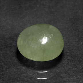 3.60克拉天然绿色硬玉，透明，9.4×9.1毫米，透明/半透明