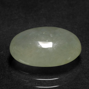 4.21克拉天然绿色硬玉，透明，12.5×7.8毫米，透明/半透明