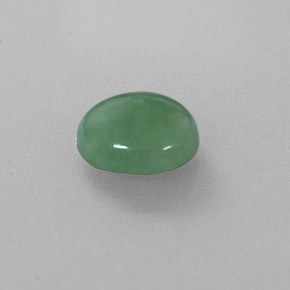 2.32克拉天然绿色硬玉，椭圆形切割，8.5×7.7毫米，半透明