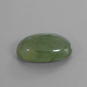 9.98克拉天然绿色硬玉，椭圆形切割，17.5×10.9毫米，透明