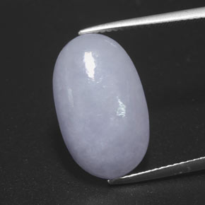 10.58克拉天然硬玉，椭圆形切割，18.4×11.2毫米，不透明