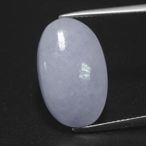 11.83克拉天然硬玉，椭圆形切割，18.9×11.5毫米，不透明