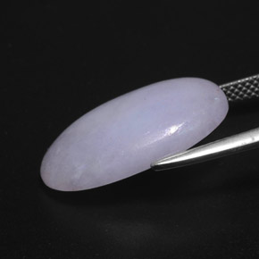 12.14克拉天然翡翠，椭圆形切割，不透明