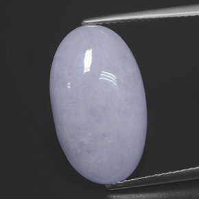 12.12克拉天然硬玉，椭圆形切割，19.5×11.5毫米，不透明