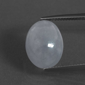 9.76克拉天然硬玉，椭圆形切割，15×11.6毫米，不透明