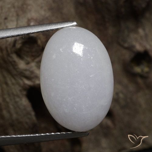 11.34ct 天然 灰色 翡翠, 椭圆形, 半透明