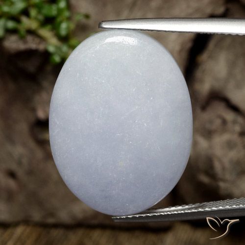 21.11ct 天然 灰色 翡翠, 椭圆形, 半透明