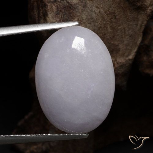 8.98ct 天然 灰色 翡翠, 椭圆形, 半透明