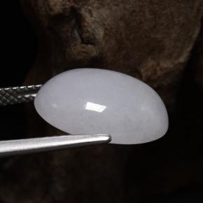8.66克拉天然硬玉，椭圆形切割，15×11.4毫米，半透明