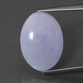 6.77克拉天然硬玉，椭圆形切割，16.5×11.9毫米，不透明