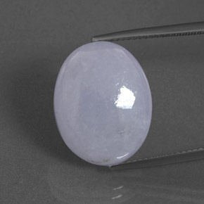 16.47克拉天然硬玉，椭圆形切割，18.4×14.6毫米，不透明