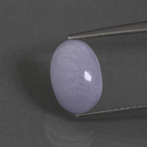 2.33克拉天然硬玉，椭圆形切割，10.3×7.1毫米，不透明