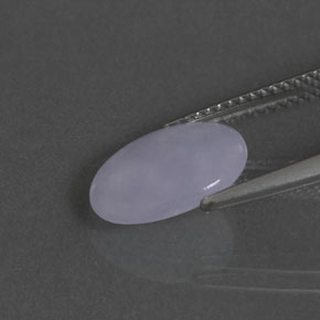 2.17克拉天然硬玉，椭圆形切割，11.7×8.4毫米，半透明