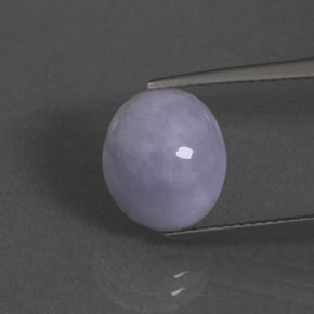 5.09克拉天然翡翠，椭圆形切割，不透明