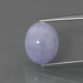 4.96克拉天然硬玉，椭圆形切割，11.4×9.1毫米，不透明