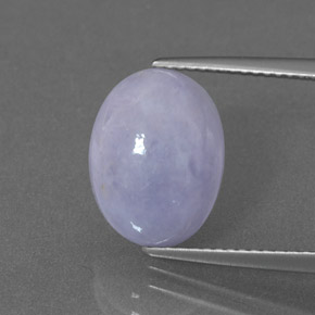 5.54克拉天然硬玉，椭圆形切割，12.8×9.7毫米，不透明