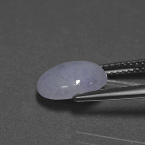 2.84克拉天然翡翠，椭圆形切割，不透明